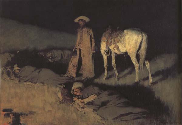 Frederic Remington In From the Night Herd (mk43)
